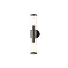 Livex Lighting 17282-46 Banca 2-Lights 120W Noir Chromé Luminaire de vanité