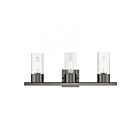 Livex Lighting 17313-46 Carson 3-Lights 180W Chrome noir Luminaire de vanité