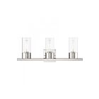 Livex Lighting 17313-91 Carson 3-Lights 180W Nickel brossé Luminaire de vanité