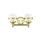 Livex Lighting 17412-02 Oldwick 2-Lights 150W Laiton poli Luminaire de vanité