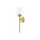 Livex Lighting Willow 17471-12 1-Lumière 60W Laiton satiné Luminaire de vanité
