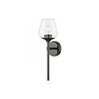 Livex Lighting Willow 17471-46 1-Lumière 60W Chromé noir Luminaire de vanité