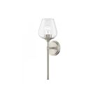 Livex Lighting Willow 17471-91 1-Lumière 60W Nickel brossé Luminaire de vanité