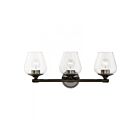 Livex Lighting 17473-46 Willow 3-Lights 180W Chrome noir Luminaire de vanité