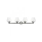 Livex Lighting 17474-05 Willow 4-Lights 240W Chrome poli Luminaire de vanité