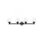 Livex Lighting 17474-46 Willow 4-Lights 240W Chrome noir Luminaire de vanité