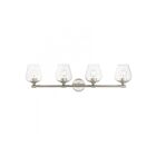 Livex Lighting 17474-91 Willow 4-Lights 240W Nickel brossé Luminaire de vanité
