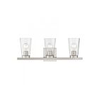 Livex Lighting 17623-91 Cityview 3-Lights 180W Nickel brossé Luminaire de vanité