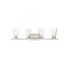 Livex Lighting 17624-91 Cityview 4-Lights 240W Nickel brossé Luminaire de vanité