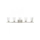 Livex Lighting 17625-91 Cityview 5-Lights 300W Nickel brossé Luminaire de vanité