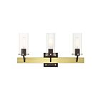 Livex Lighting 17823-12 Beckett 3-Lights 180W Laiton satiné Luminaire de vanité