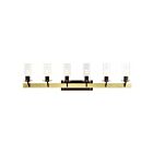 Livex Lighting 17826-12 Beckett 6-Lights 360W Laiton satiné Luminaire de vanité