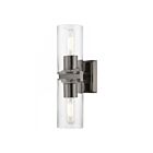 Livex Lighting 18032-46 Clarion 2-Lights 120W Chrome noir Luminaire de vanité