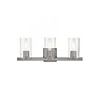 Livex Lighting 18033-46 Clarion 3-Lights 180W Chrome noir Luminaire de vanité