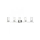 Livex Lighting 18035-05 Clarion 5-Lights 300W Chrome poli Luminaire de vanité