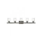 Livex Lighting 18035-46 Clarion 5-Lights 300W Chrome noir Luminaire de vanité