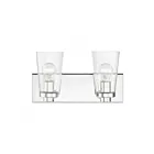 Livex Lighting 18182-05 Cityview 2-Lights 120W Chrome poli Luminaire de vanité
