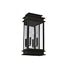 Livex Lighting 2018-04 Princeton 2-lumières 120W Noir Lanterne murale d'extérieur