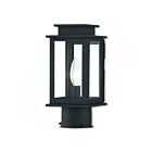Livex Lighting Princeton 20201-04 1-Lumière 60W Noir Lanterne de poteau extérieure