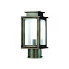 Livex Lighting Princeton 20201-29 1-Lumière 60W Étain vintage Lanterne de poteau extérieure
