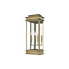 Livex Lighting 20208-01 Princeton 3-lumières 180W Laiton antique Lanterne murale d'extérieur