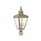 Livex Lighting Cambridge 20433-01 3-Lumières 180W Laiton antique Lanterne de poteau extérieure