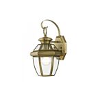 Livex Lighting 2051-01 Monterey 1-lumière 100W Laiton antique Lanterne murale d'extérieur