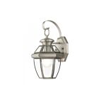 Livex Lighting 2051-91 Monterey 1-lumière 100W Nickel brossé Lanterne murale d'extérieur