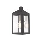 Livex Lighting 20581-76 Nyack 1-lumière 100W Gris scandinave Lanterne murale d'extérieur