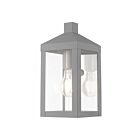 Livex Lighting 20581-80 Nyack 1-lumière 100W Gris nordique Lanterne murale d'extérieur