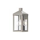 Livex Lighting 20581-91 Nyack 1-lumière 100W Nickel brossé Lanterne murale d'extérieur