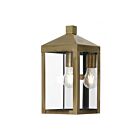 Livex Lighting 20582-01 Nyack 1-lumière 100W Laiton antique Lanterne murale d'extérieur