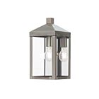 Livex Lighting 20582-91 Nyack 1-lumière 100W Nickel brossé Lanterne murale d'extérieur