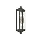 Livex Lighting 20583-04 Nyack 2-lumières 200W Noir Lanterne murale d'extérieur