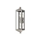 Livex Lighting 20583-91 Nyack 2-lumières 200W Nickel brossé Lanterne murale d'extérieur