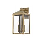 Livex Lighting 20584-01 Nyack 3-lumières 180W Laiton antique Lanterne murale d'extérieur
