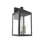 Livex Lighting 20584-76 Nyack 3-lumières 180W Gris scandinave Lanterne murale d'extérieur
