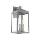 Livex Lighting 20584-80 Nyack 3-lumières 180W Gris nordique Lanterne murale d'extérieur