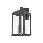 Livex Lighting 20585-76 Nyack 3-lumières 180W Gris scandinave Lanterne murale d'extérieur