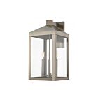 Livex Lighting 20585-91 Nyack 3-lumières 180W Nickel brossé Lanterne murale d'extérieur