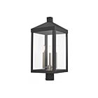 Livex Lighting Nyack 20586-04 3-Lumières 180W Noir Lanterne de poteau extérieure