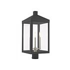 Livex Lighting Nyack 20586-76 3-Lumières 180W Gris Scandinave Lanterne de poteau extérieure
