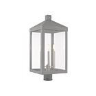 Livex Lighting Nyack 20586-80 3-Lumières 180W Gris nordique Lanterne de poteau extérieure