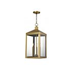 Livex Lighting 20587-01 Nyack 3-Lumières 180W Laiton antique Luminaire Suspendu extrieur