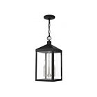 Livex Lighting 20593-04 Nyack 3-Lumières 180W Noir avec grappe en nickel brossé Luminaire Suspendu extrieur
