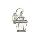 Livex Lighting 2061-91 Georgetown 1-lumière 60W Nickel brossé Lanterne murale d'extérieur