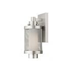 Livex Lighting 20681-91 Nottingham 1-lumière 60W Nickel brossé Lanterne murale d'extérieur