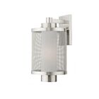 Livex Lighting 20683-91 Nottingham 1-lumière 60W Nickel brossé Lanterne murale d'extérieur