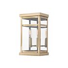 Livex Lighting 20702-01 Hopewell 2-lumières 120W Laiton antique Lanterne murale d'extérieur