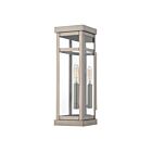 Livex Lighting 20703-91 Hopewell 1-lumière 60W Nickel brossé Lanterne murale d'extérieur